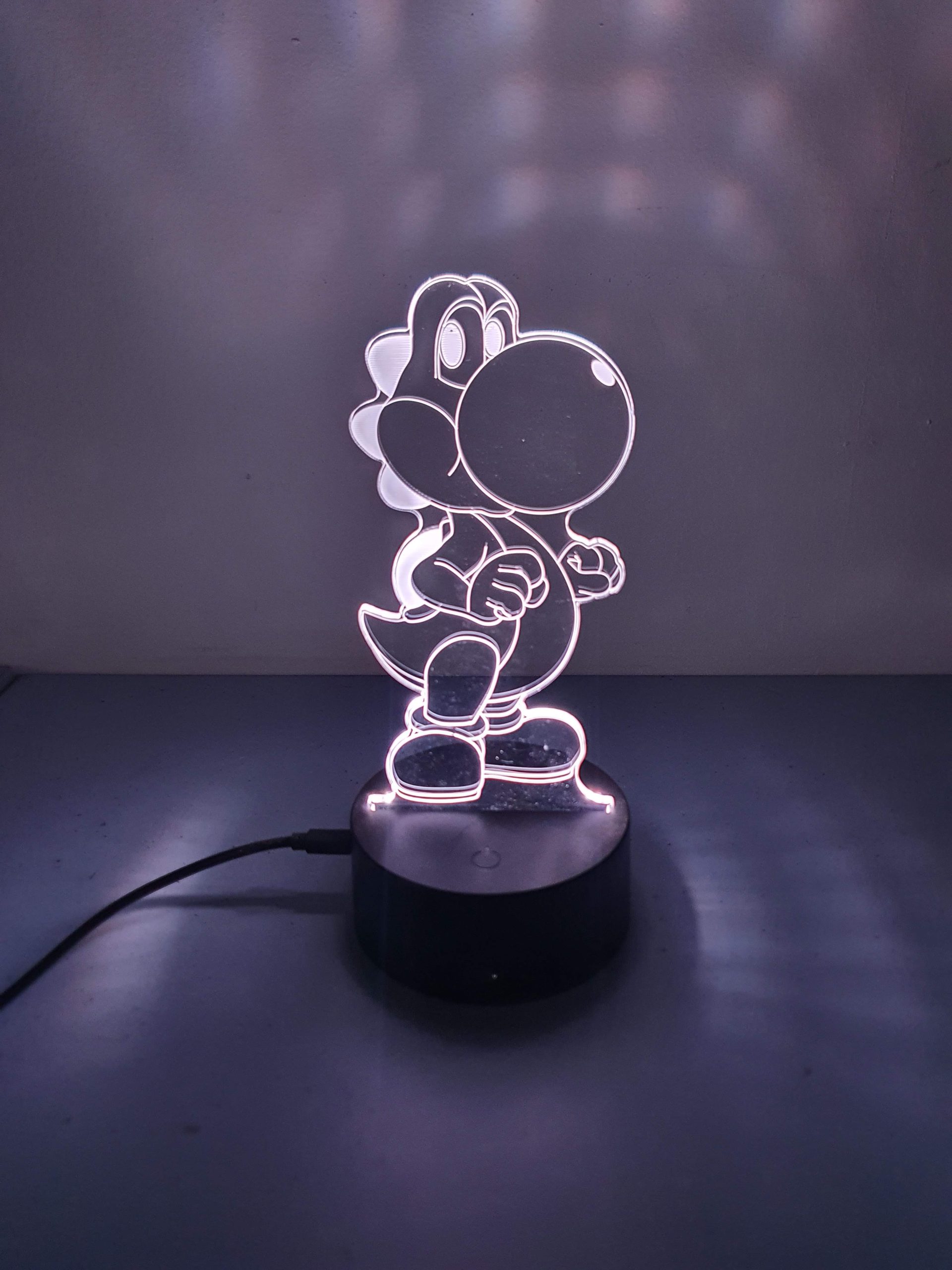 Lampe Veilleuse à LED illustration Yoshi - Team Mario – Image 2