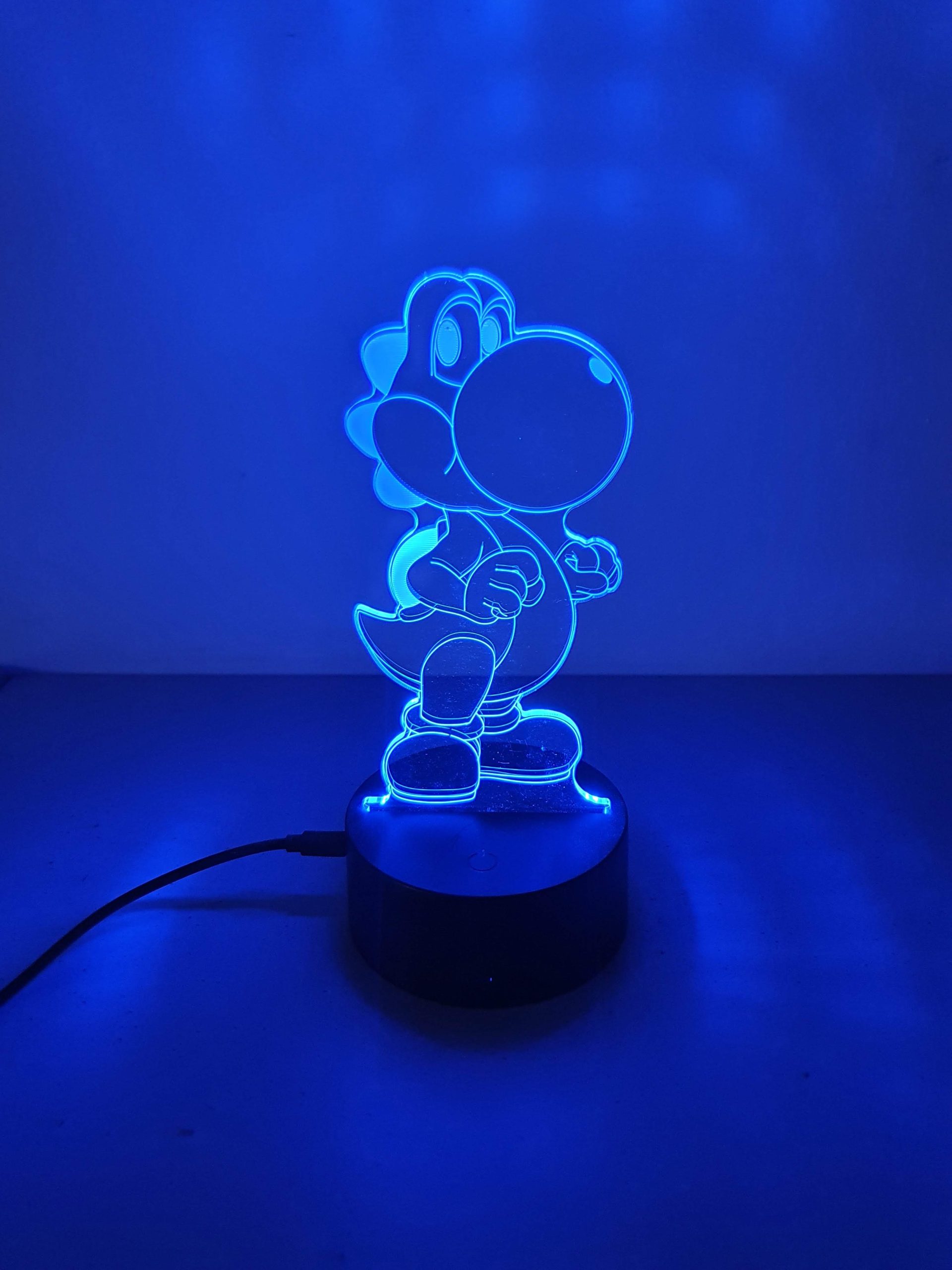 Lampe Veilleuse à LED illustration Yoshi - Team Mario – Image 8