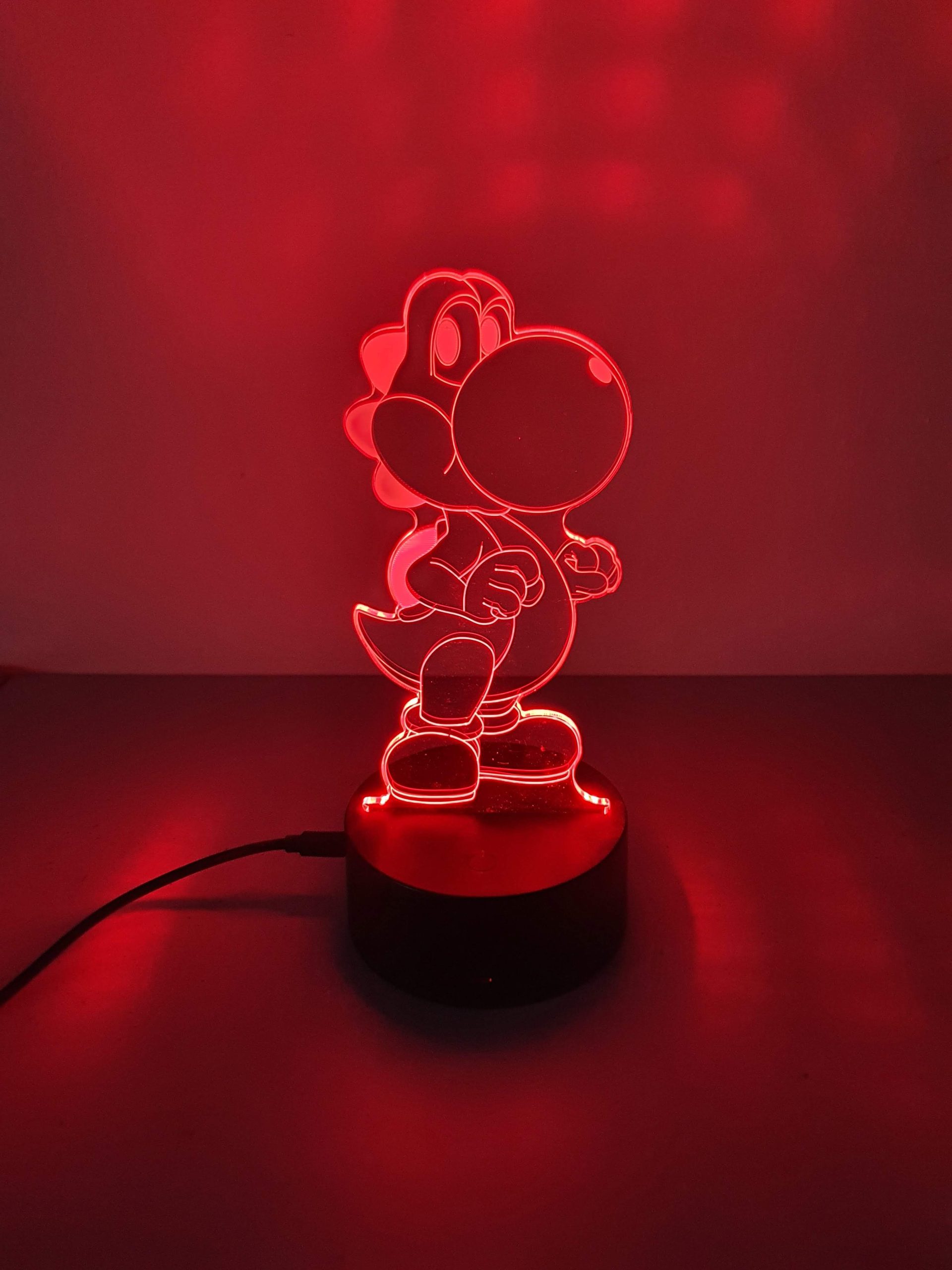 Lampe Veilleuse à LED illustration Yoshi - Team Mario – Image 6