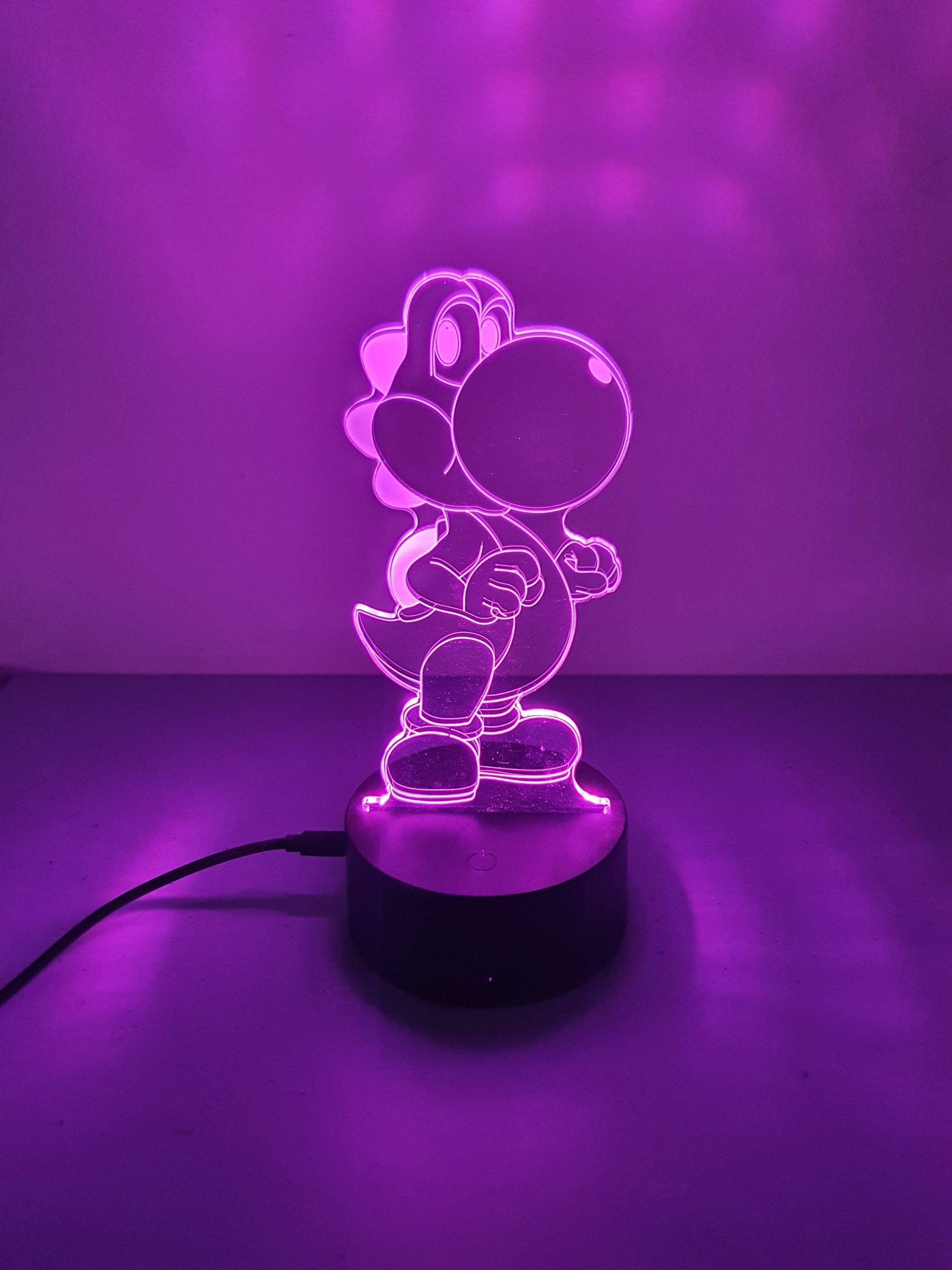 Lampe Veilleuse à LED illustration Yoshi - Team Mario – Image 5