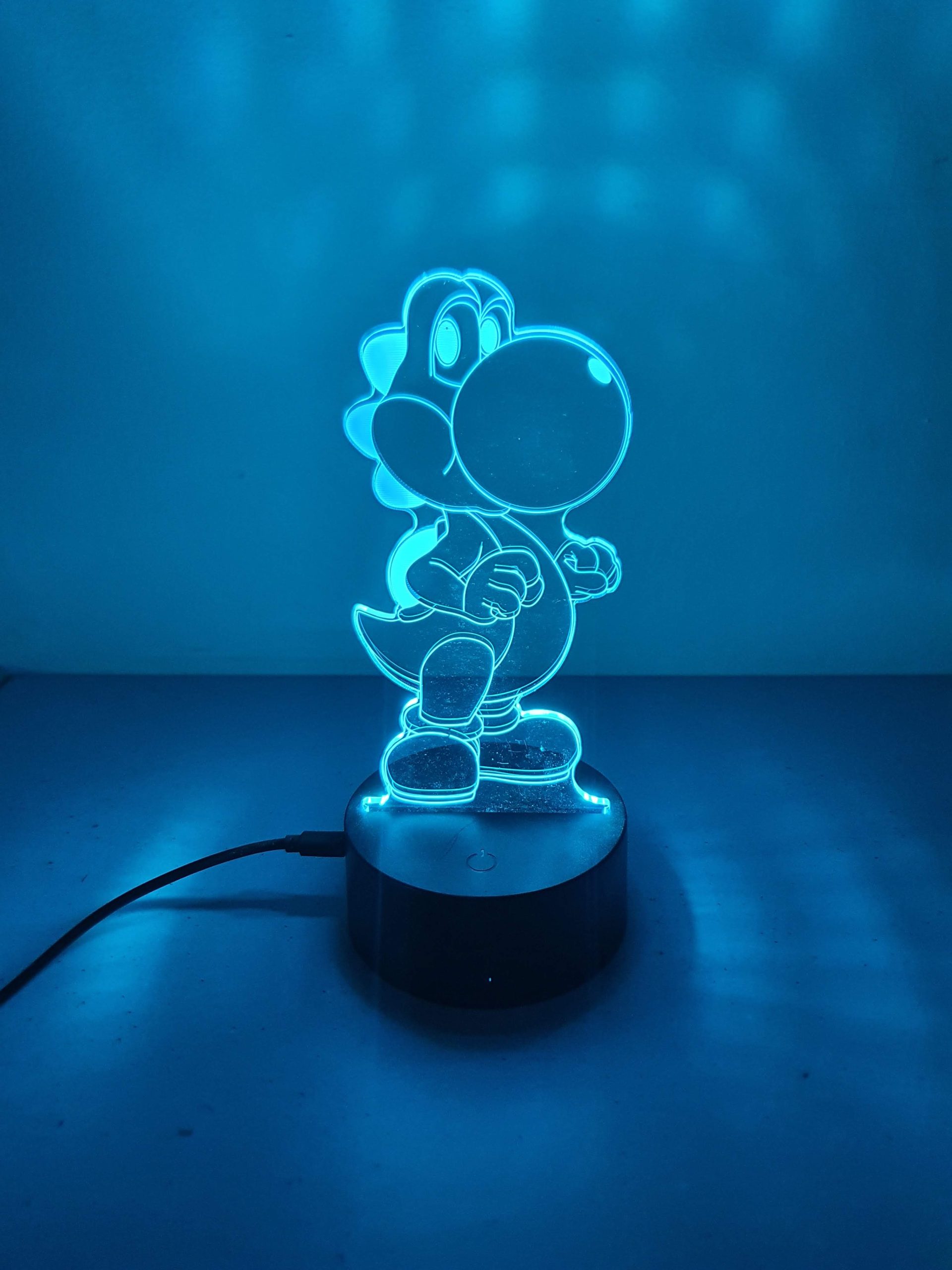 Lampe Veilleuse à LED illustration Yoshi - Team Mario – Image 4