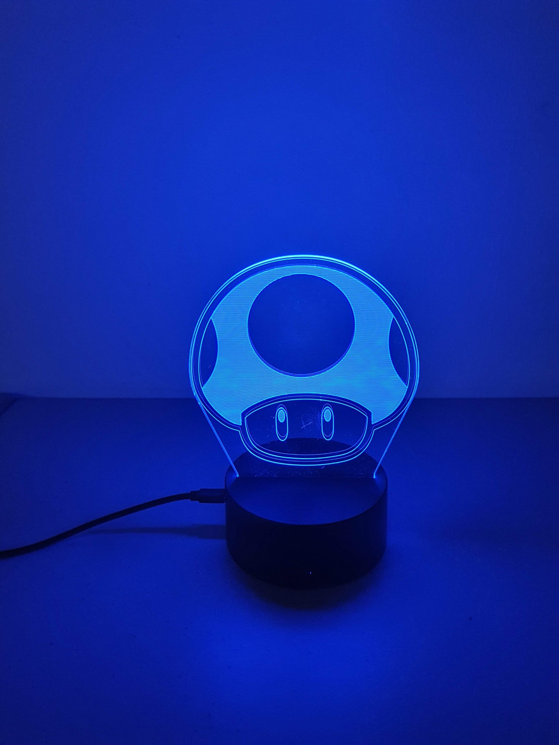 Lampe Veilleuse à LED illustration Champignon- Mario – Image 7