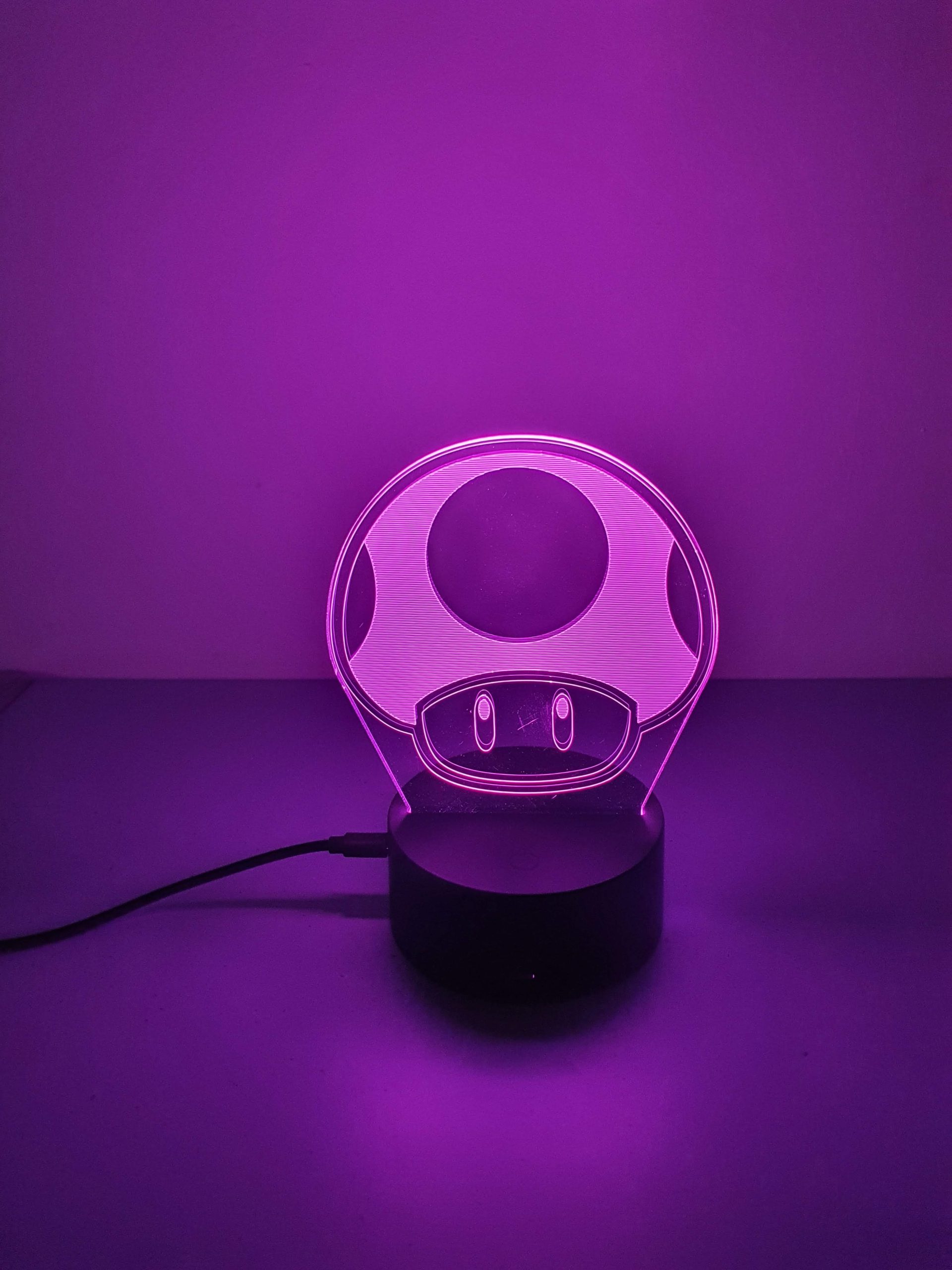 Lampe Veilleuse à LED illustration Champignon- Mario – Image 4