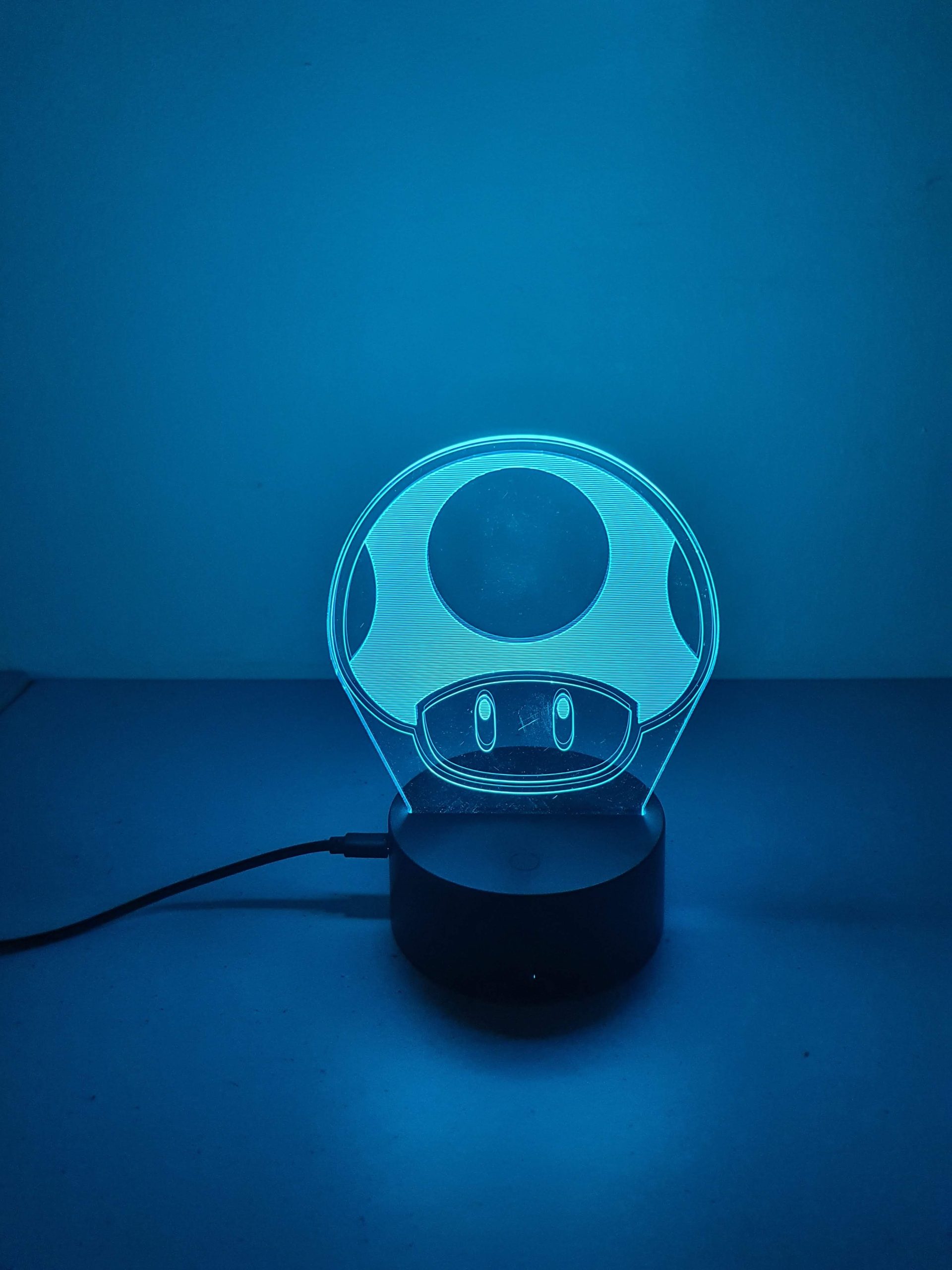Lampe Veilleuse à LED illustration Champignon- Mario – Image 3