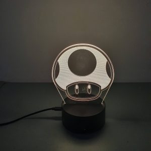 Lampe Veilleuse à LED illustration Champignon- Mario