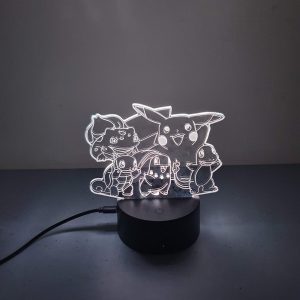 Lampe Veilleuse à LED illustration Pokemon