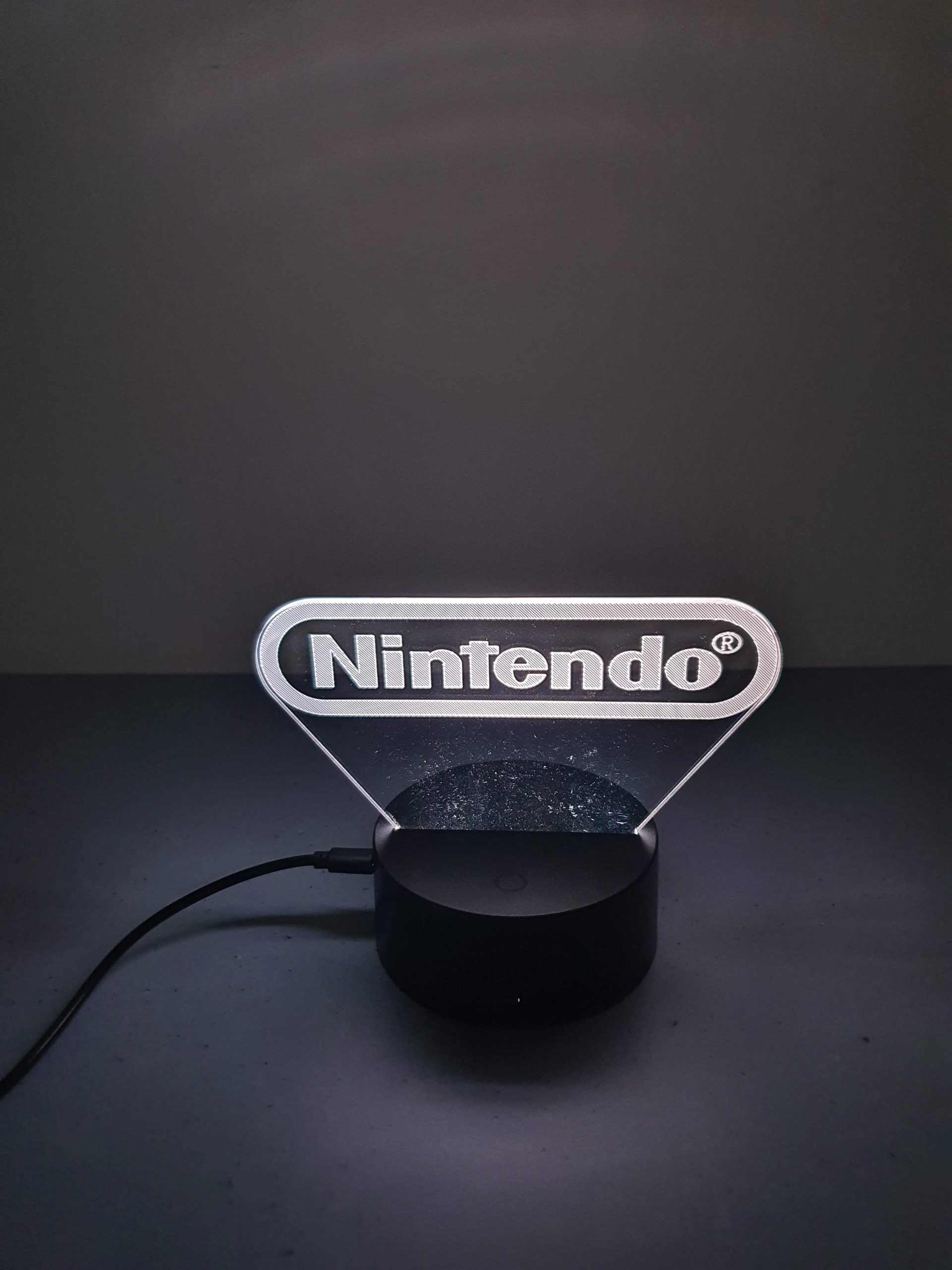 Lampe Veilleuse à LED illustration logo Nintendo – Image 2