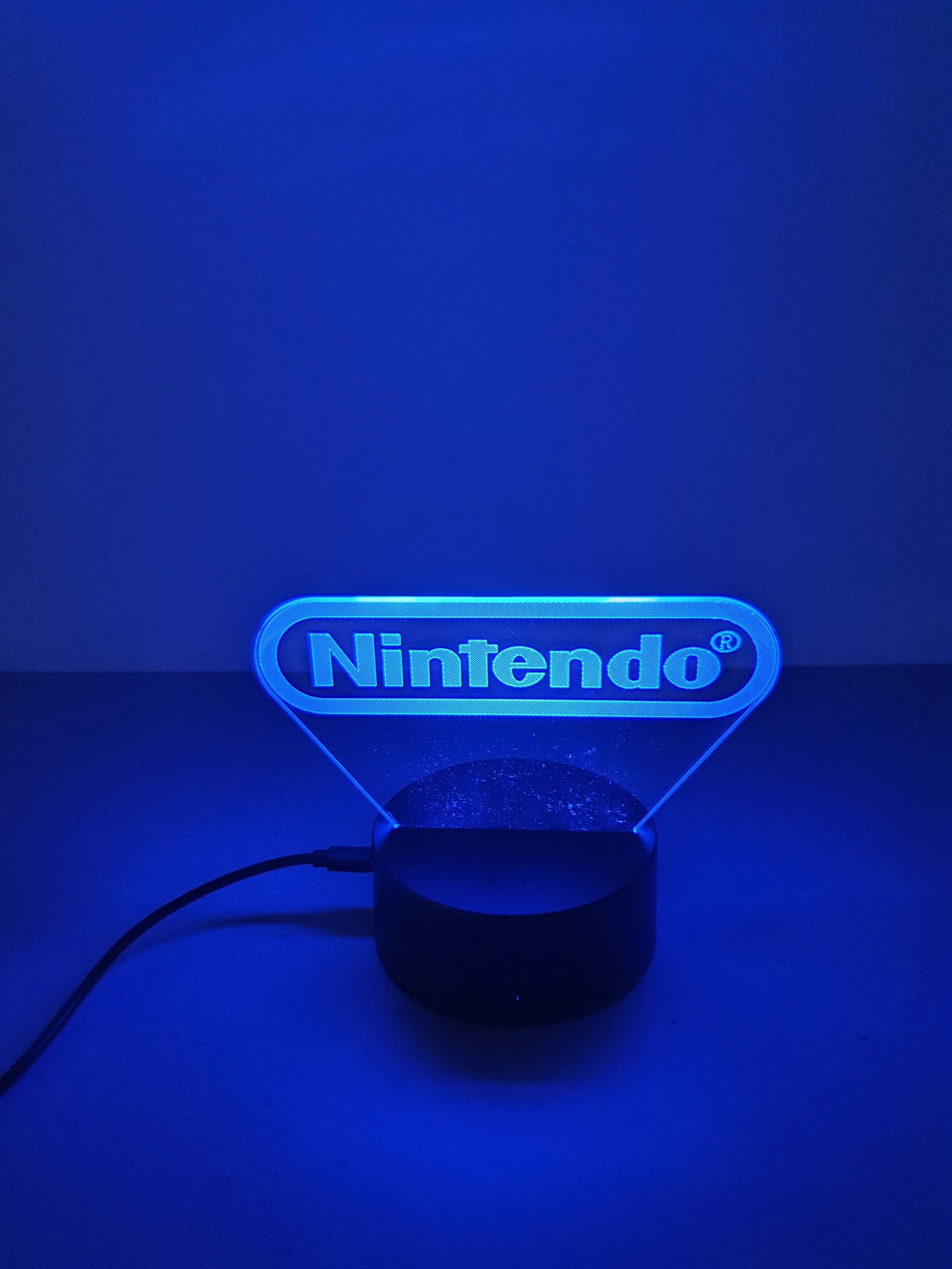 Lampe Veilleuse à LED illustration logo Nintendo – Image 8
