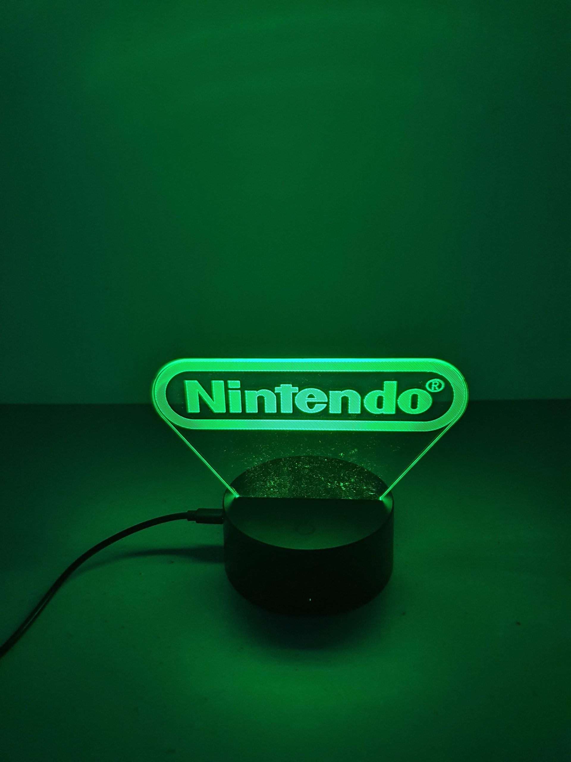 Lampe Veilleuse à LED illustration logo Nintendo – Image 7