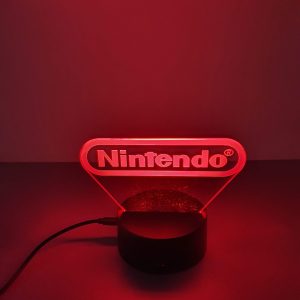 Lampe Veilleuse à LED illustration logo Nintendo