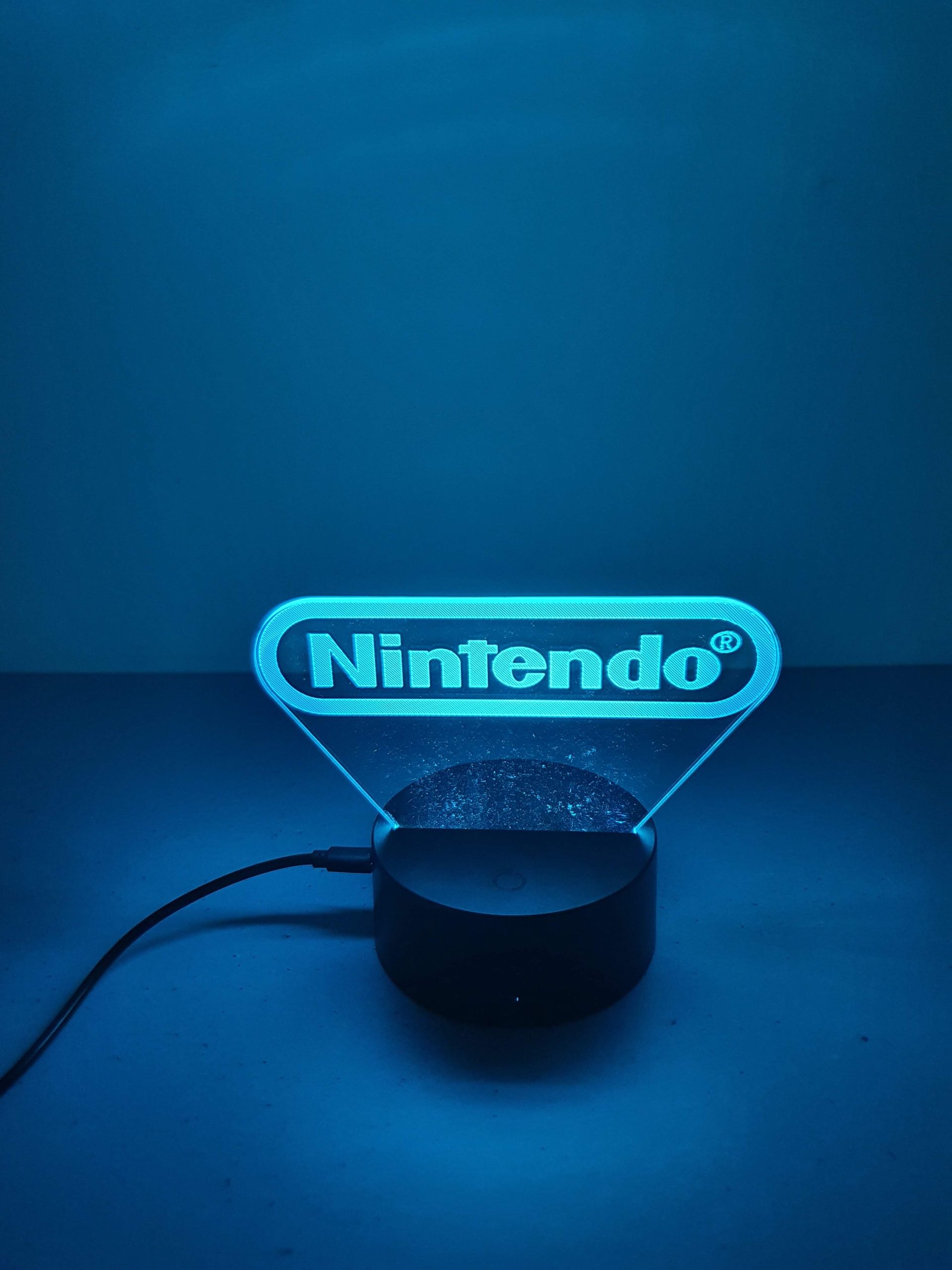 Lampe Veilleuse à LED illustration logo Nintendo – Image 4