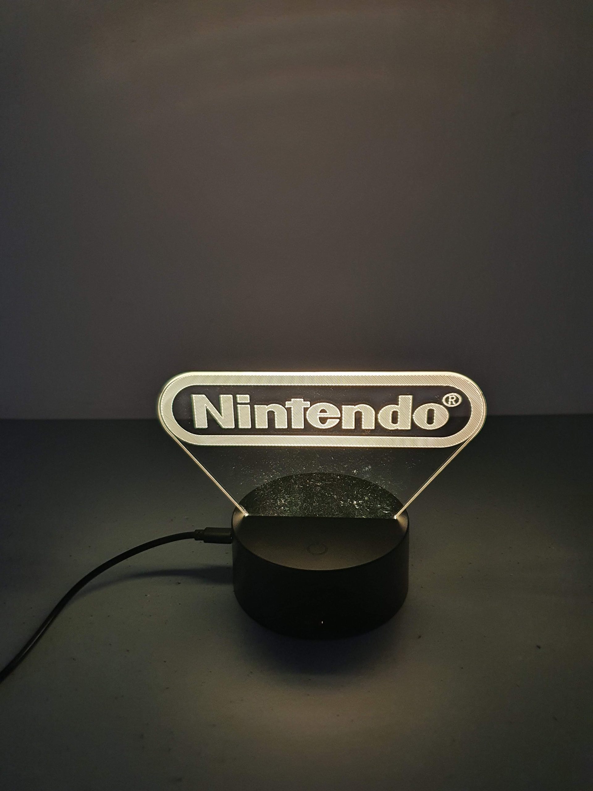 Lampe Veilleuse à LED illustration logo Nintendo – Image 3