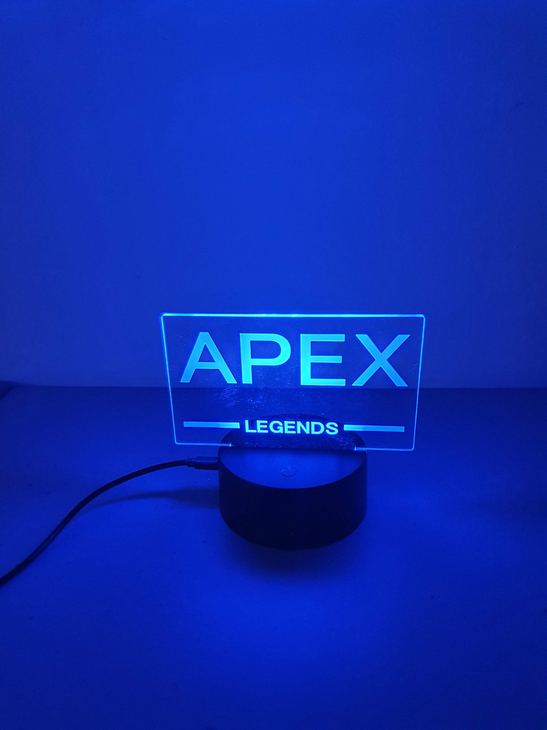 Lampe Veilleuse à LED illustration logo Apex légends