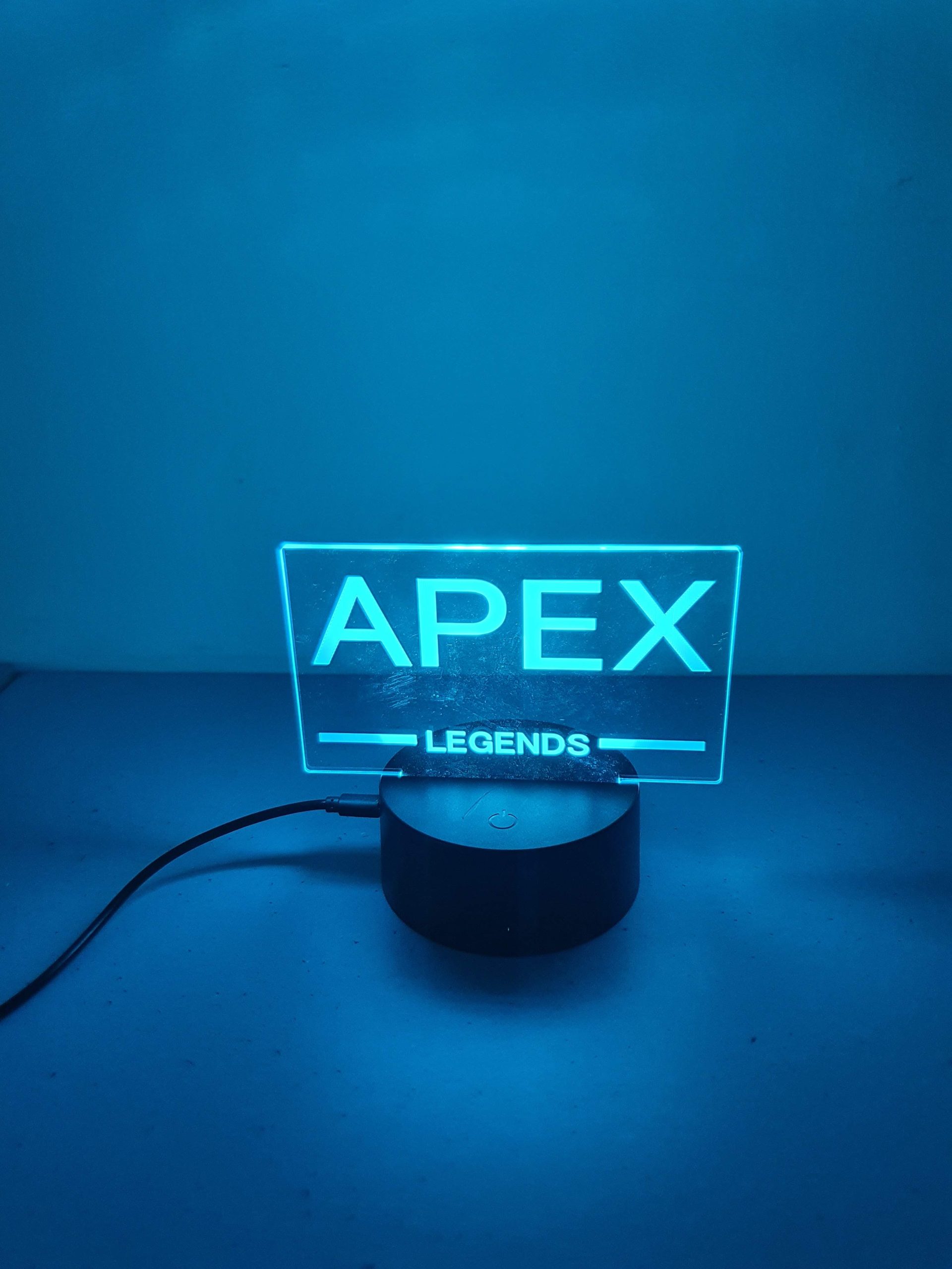 Lampe Veilleuse à LED illustration logo Apex légends – Image 3