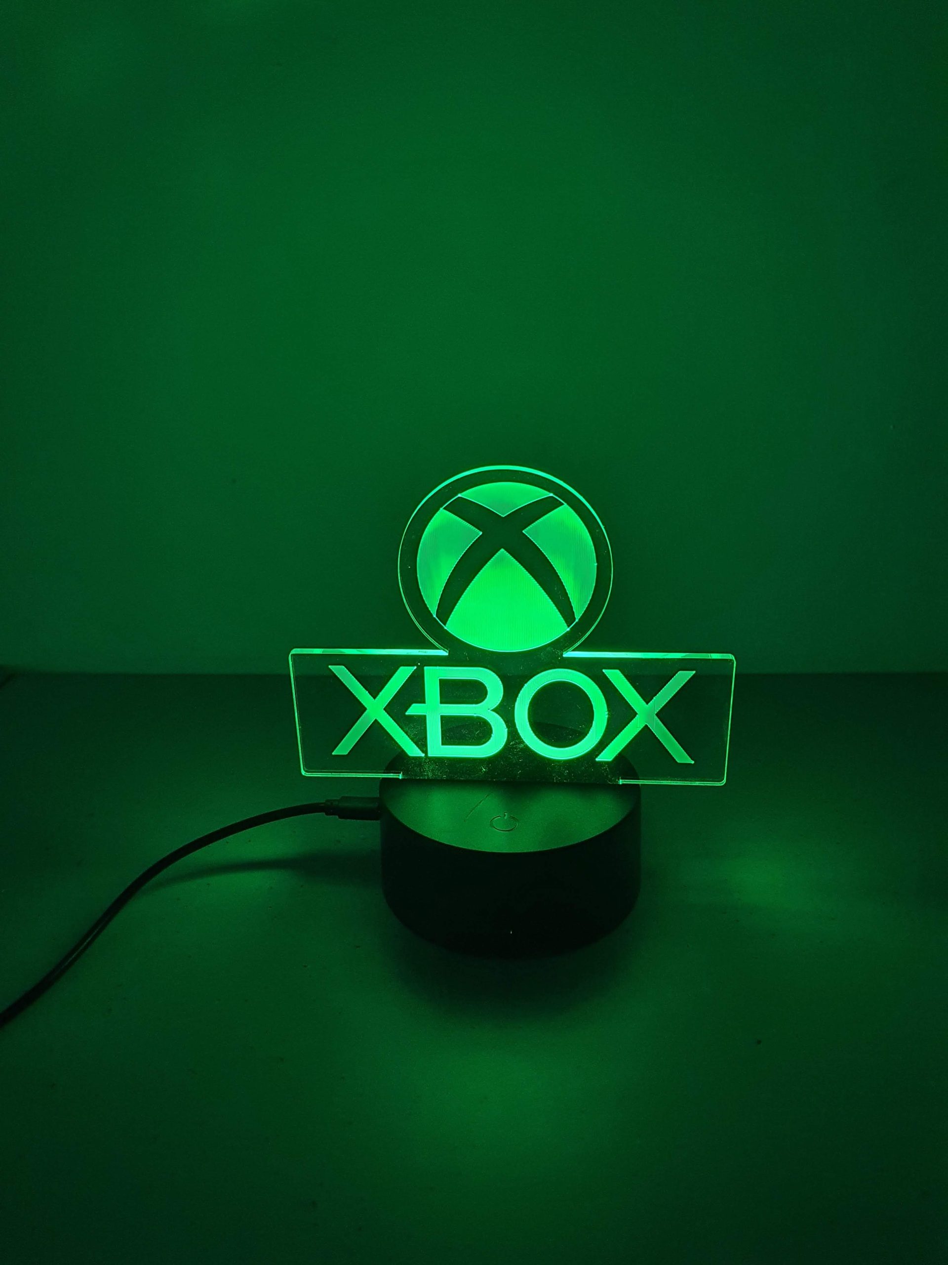 Lampe Veilleuse à LED illustration logo Xbox