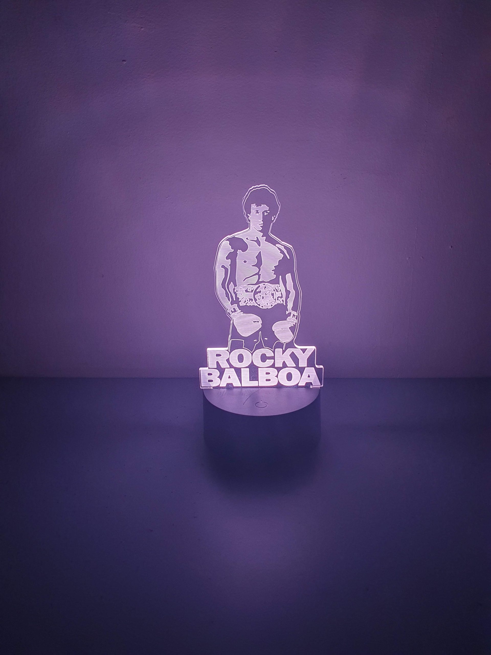 Lampe Veilleuse à LED illustration Rocky Balboa – Image 2