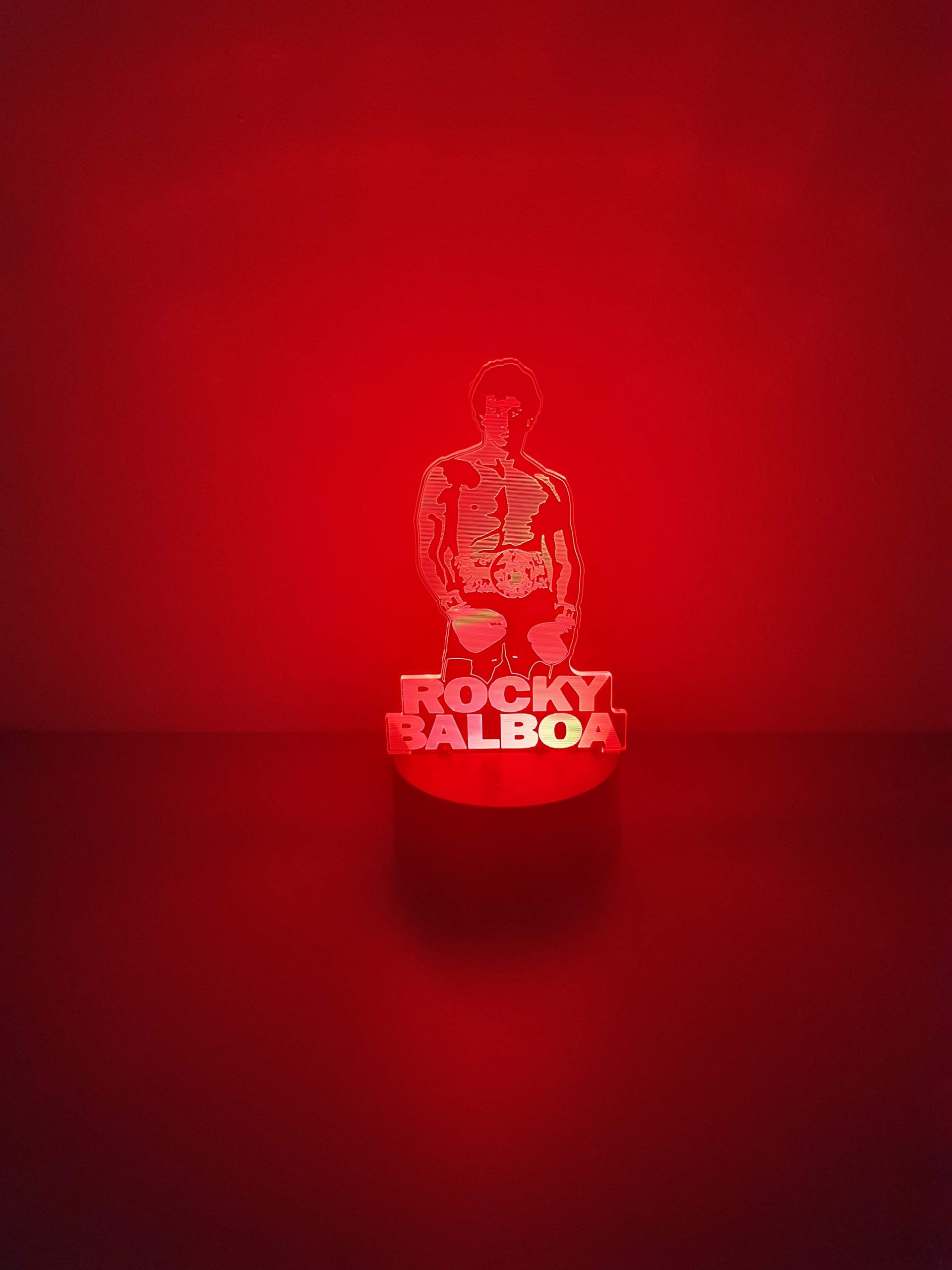 Lampe Veilleuse à LED illustration Rocky Balboa – Image 6