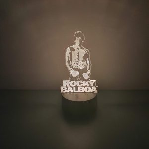 Lampe Veilleuse à LED illustration Rocky Balboa