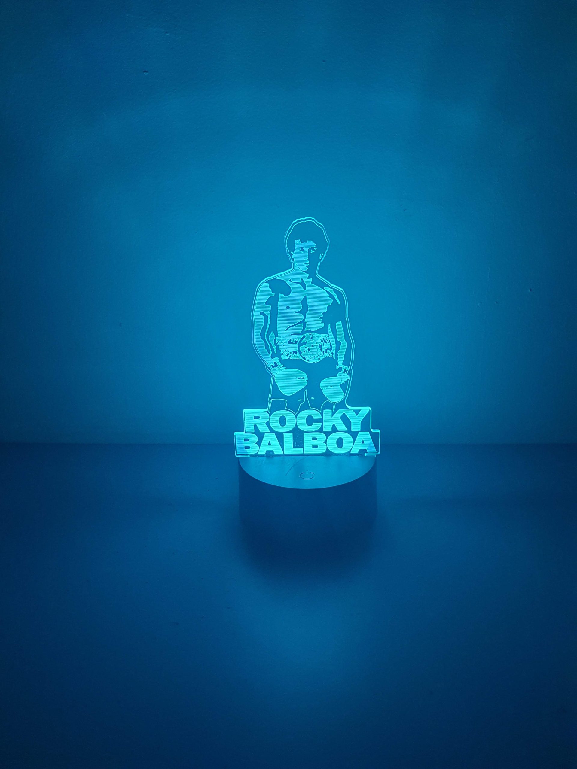 Lampe Veilleuse à LED illustration Rocky Balboa – Image 4