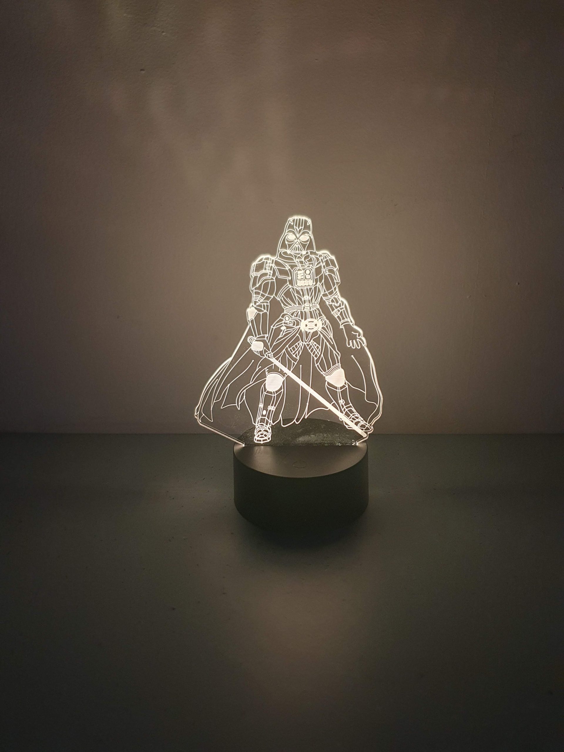 Lampe Veilleuse à LED illustration Dark Vador entier - Star Wars