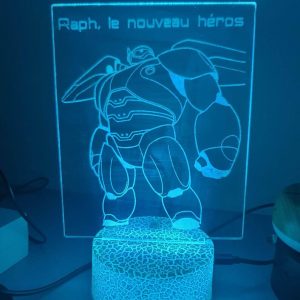 Lampe veilleuse gravure personnalisée - Modèle au choix